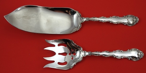 Fish Serving Set Fish Server w/ applied lacing 11 1/2